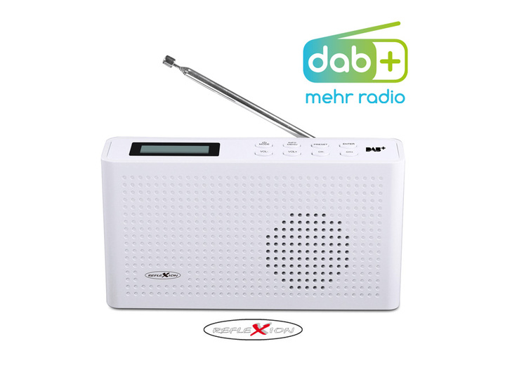 Muziekapparaten - DAB+-radio 'TRA26', van Reflexion, in Farbe WIT Ansicht 1