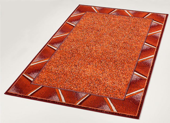 Klassiek - Vloerkleden en tapijten met stijlvolle randen, in Größe 111 (Brug, 60 x 110 cm) bis 298 (tapijt, 280 x 365 cm), in Farbe ROOD Ansicht 1