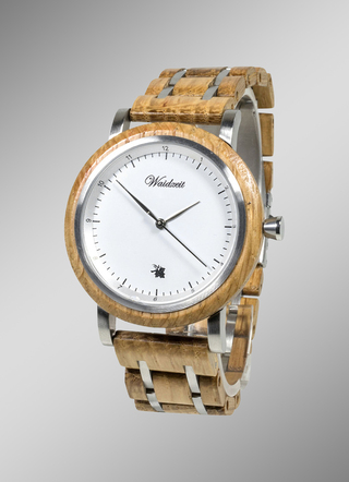 Herenhorloge met houten band van Waidzeit