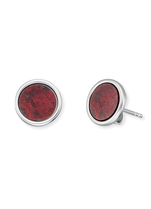 Engelsrufer - Engelsrufer Powerful Stone oorbellen met rode jaspis, in Farbe ROOD