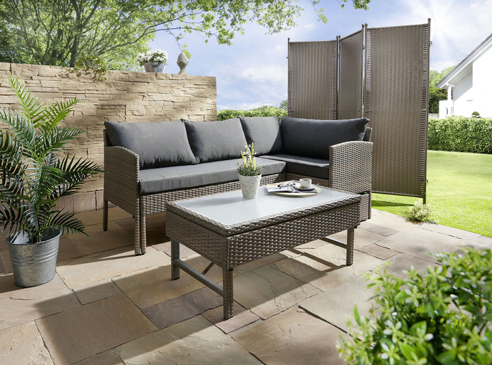 Tuinmeubels - Balkon Lounge Viletta, in Farbe NATUURLIJK GRIJS Ansicht 1