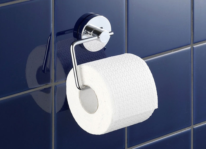 Badkamer-accessories - Vacuum-Loc-System® - De perfecte opbergoplossing voor uw badkamer, in Farbe SILBER, in Ausführung WC-Rollenhalter Ansicht 1