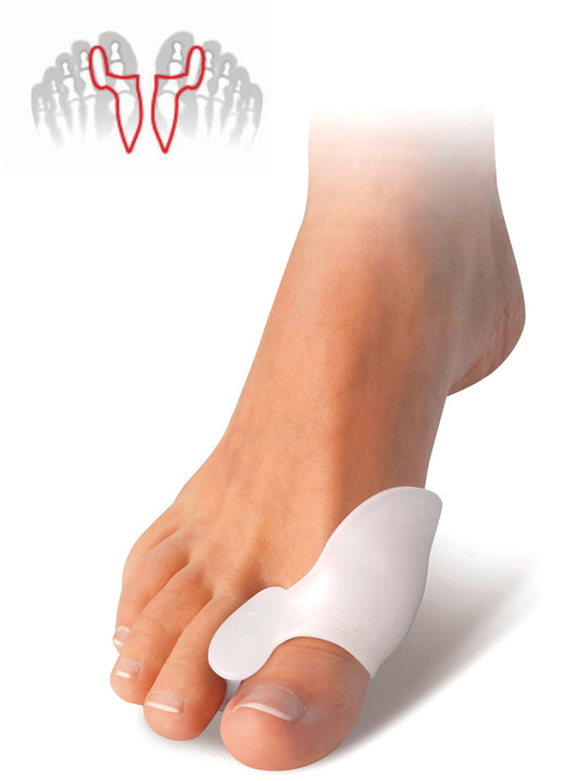 Gezonde voeten - Gelteencorrector met beschermer, in Farbe WIT Ansicht 1