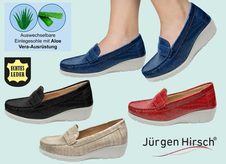Moccasin van Jürgen Hirsch met aloë vera finish