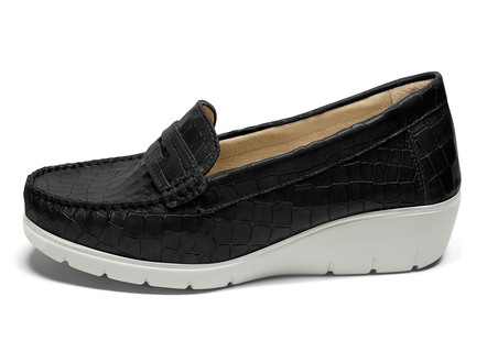 Echte leren mocassin met aloë vera binnenzool