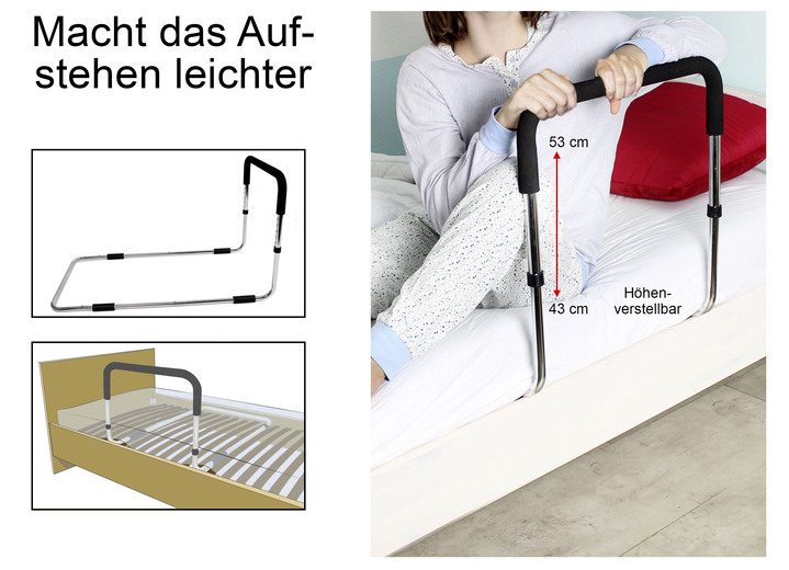 - Vergemakkelijkt het opstaan: Bed-opstahulp, in Farbe ZILVER-ZWART Ansicht 1