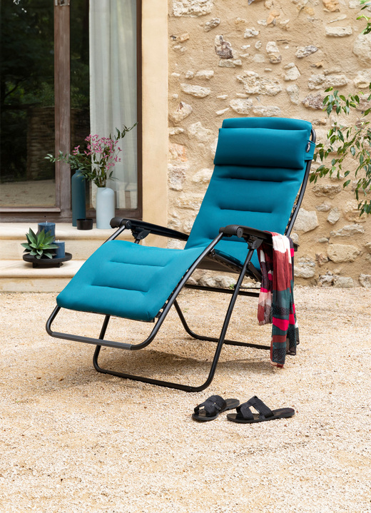 Tuinmeubels - Lafuma Air Comfort relax-ligbed, in Farbe BLAU, in Ausführung Relax-ligstoel Ansicht 1