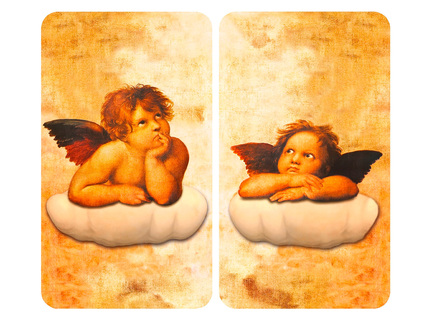 Wenko Stove Cover Plates Angel, Set van 2