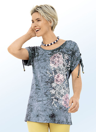 Shirt in trendy batik-look in 2 kleuren