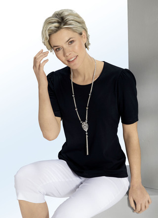 Shirt met subtiele ruches in 4 kleuren