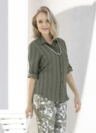 Combi-sterke blouse met overhemdkraag