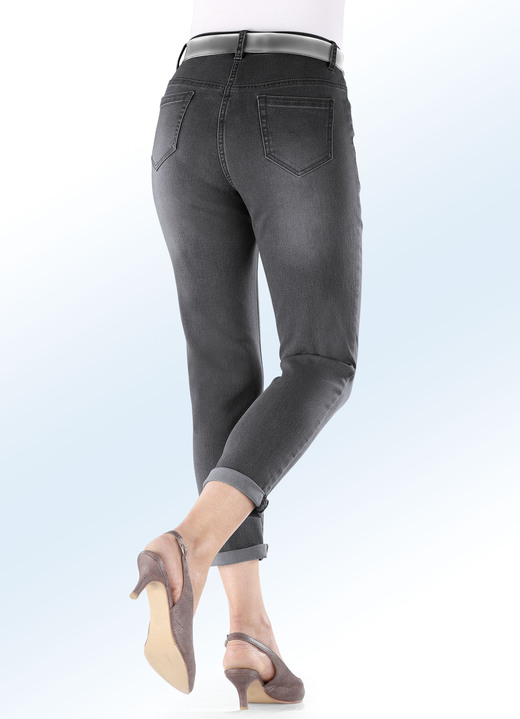 Broeken - Basic jeans in 7/8 lengte, in Größe 017 bis 052, in Farbe GRAFIET Ansicht 1