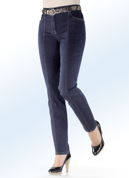 Broeken - Super comfortabele powerstretch jeans, in Größe 018 bis 235, in Farbe DONKERBLAUW Ansicht 1