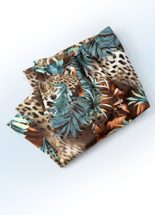 SALE % - Bermudashorts met jungle- en dierenbontmotief, in Größe 036 bis 052, in Farbe TERRA-BENZINE Ansicht 1