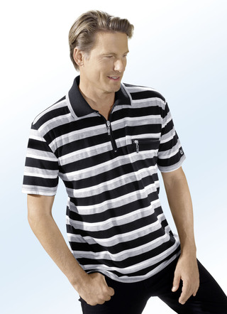 Poloshirt met korte ritssluiting