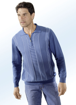 Polotrui met korte rits in 2 kleuren