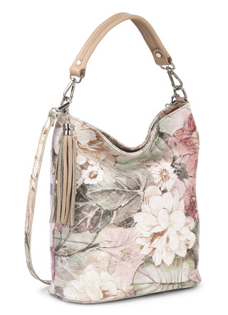 Laurina tas met bloemenmotief