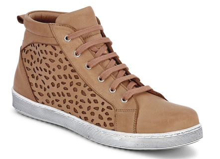 Trendy cognac veter-enkellaarsje