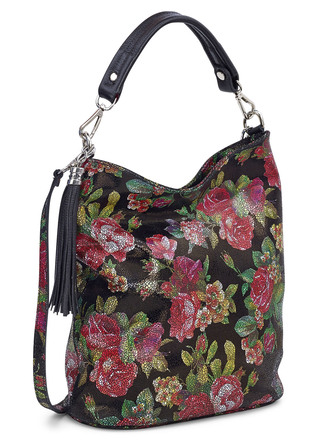 Bijzondere zak in zwart-multicolor