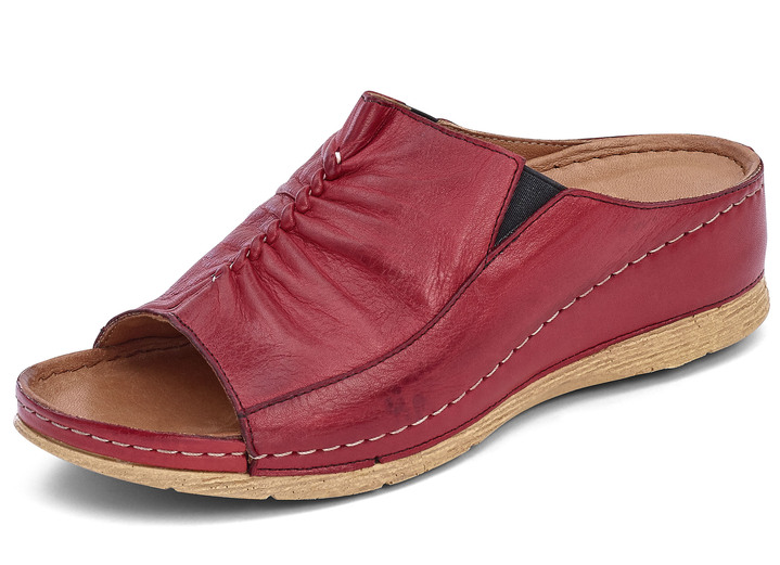 Sandalen & slippers - Gemini muiltjes met elastische zijkanten, in Größe 036 bis 042, in Farbe ROOD Ansicht 1