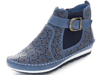 Gemini mocassin enkellaarsjes met verstelbare decoratieve sluiting