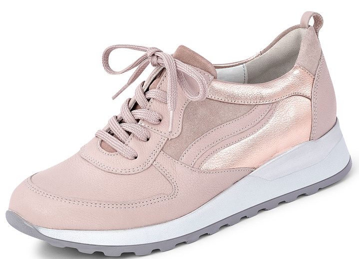 - Waldläufer veterschoen in modern design, in Größe 4 1/2 bis 9, in Farbe ROZE ZALM Ansicht 1