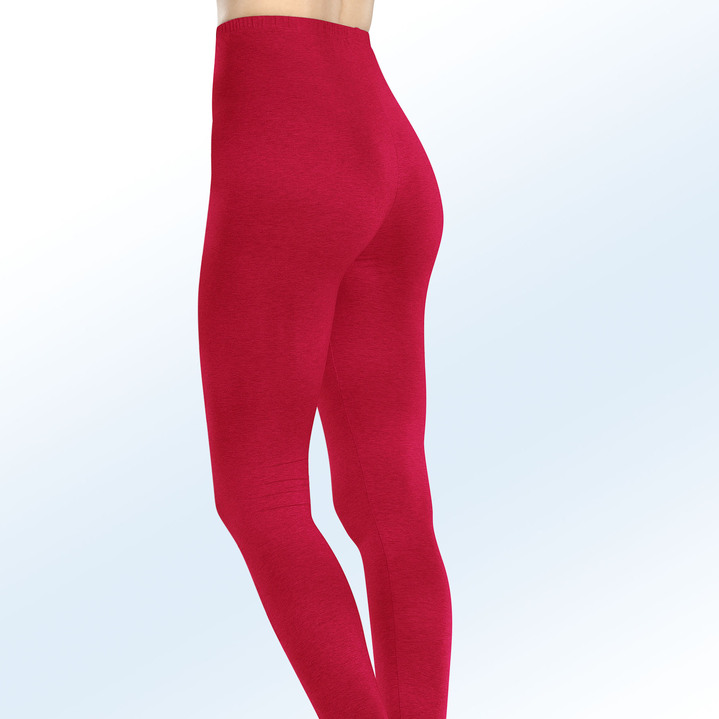 Leggings - Set van twee leggings van biologisch katoen, in Größe 036 bis 054, in Farbe 1X ROOD, 1X ZWART Ansicht 1