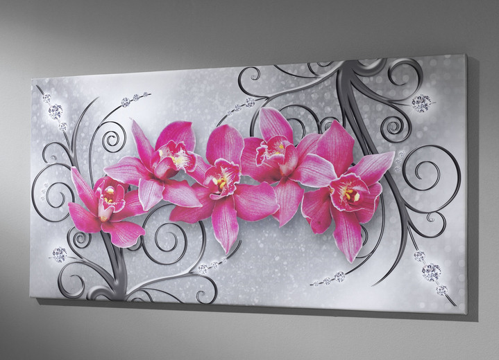 Bloemen - Afbeelding met de titel Orchids, in Farbe ROZE-ZILVER-381 Ansicht 1