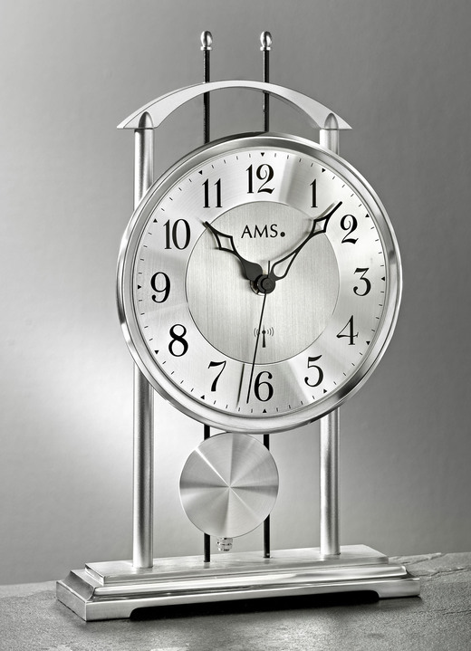 Horloges - Tafelklok met draadloos uurwerk, in Farbe ZILVER Ansicht 1
