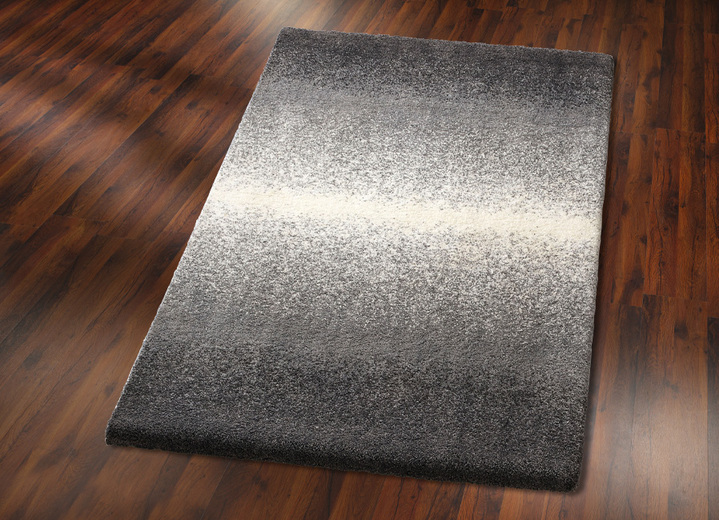Modern - Bruggen en tapijten in onderhoudsvriendelijke kwaliteit, in Größe 111 (Brug, 60 x 110 cm) bis 288 (tapijt, 240 x 340 cm), in Farbe ZILVER Ansicht 1