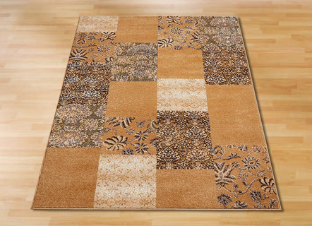 Geweven bruggen en tapijten in patchwork-design