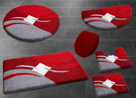 Grund badmattenset met antislip-onderkant