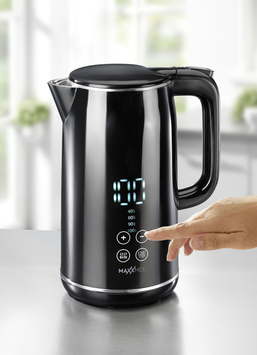 - Waterkoker met grote led-temperatuurweergave, in Farbe ZWART Ansicht 1