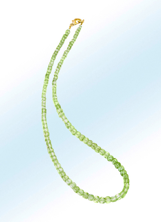 Halskettingen - Mooie echte edelsteen kettingen, in Farbe , in Ausführung ECHT PERIDOT Ansicht 1