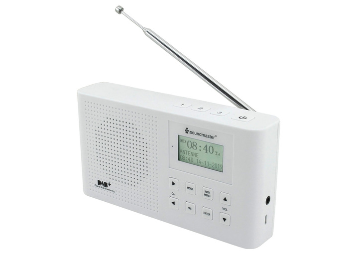 - Soundmaster DAB+ Radio DAB160SW/WE, in Farbe WIT Ansicht 1