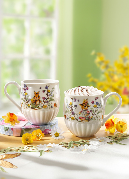 - Porseleinen mok met handvat van Villeroy & Boch - Porseleinen mok met handvat van Villeroy & Boch, in Farbe WIT-MULTICOLOR