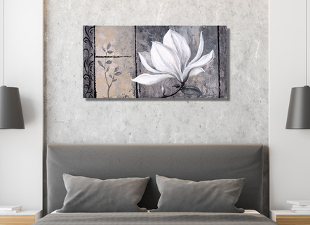 Hoogwaardig canvas schilderij getiteld "Classic Magnolia"