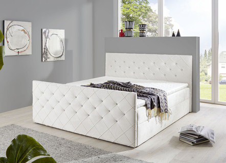 Boxspringbed met strass steentjes en topper