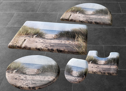 Badkamerset met strandmotief
