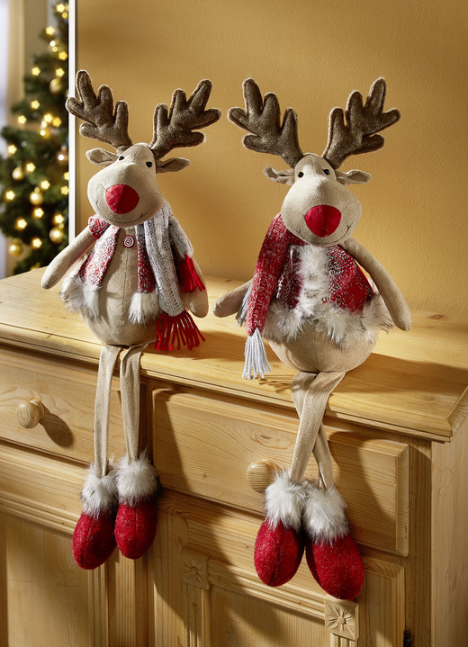- Edge krukjes, set van 2, gemaakt van stof, in Farbe BEIGE-BRUIN-ROOD