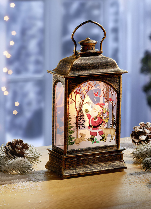 - Verlichte lantaarn - Verlichte lantaarn, in Farbe MULTICOLOR, in Ausführung Lantaarn met kerstman