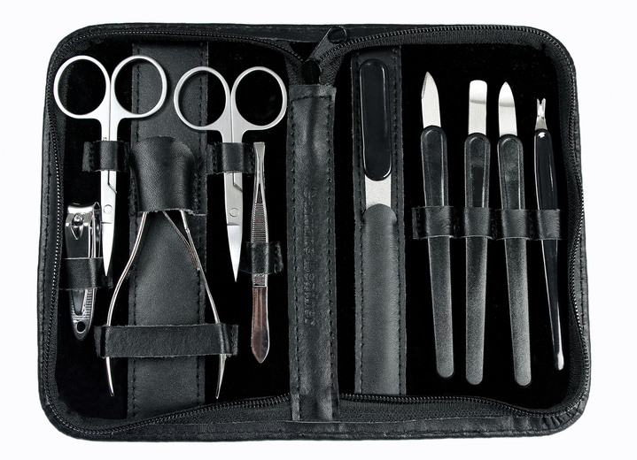 Manicure & pedicure - 10-delige manicure- en pedicureset, in Farbe ZWART