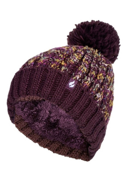 Mutsen & hoeden - Thermomuts met bobbel van Heat Holders® voor meer comfort in de winter, in Farbe BORDEAUX Ansicht 1