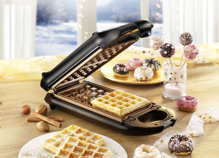 - Omkeerbare grill met automatische temperatuurregeling, in Farbe ZWART Ansicht 1