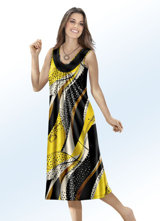 Klaus Modelle-kaftan met inkjetprintdessin