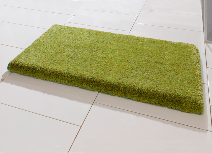 - Ultrazachte Table Tuft badkamerset van Grund, in Größe 100 (Matje, halfrond 50/80 cm) bis 110 (set voor hangend toilet, 2-delig), in Farbe GROEN