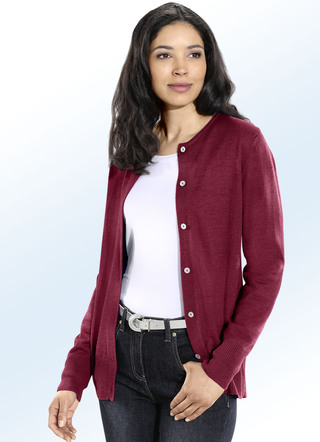 Vest in 3 kleuren met parelmoer knoopsluiting