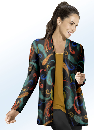 KLAUS MODELLE gebreid vest met inkjet print