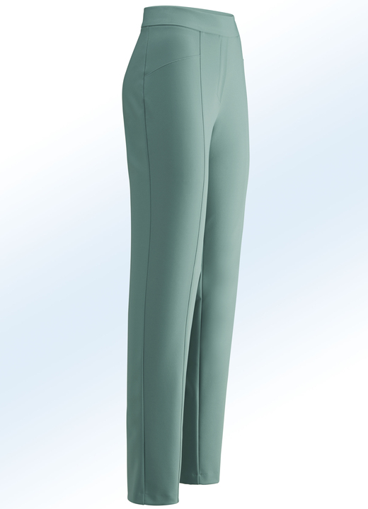 Broeken - Broek met mooie decoratieve stiksels, in Größe 018 bis 054, in Farbe JADEGROEN Ansicht 1