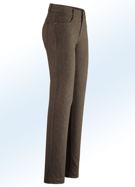 Broeken - Broek met aangenaam zachte, warme voering, in Größe 018 bis 052, in Farbe NOUGATBRUIN Ansicht 1